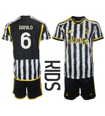 Maillot de foot Juventus Danilo Luiz #6 Domicile enfant 2023-24 Manches Courte (+ pantalon court)